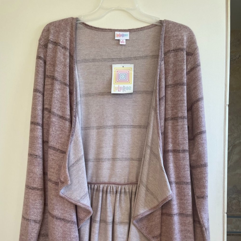 Lularoe Nanette striped sweater cardigan